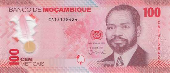 Mosambik p157a 100 Meticais 2024